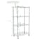 Mind Reader Adjustable 4-Tier Metal Storage Rack with Wheels